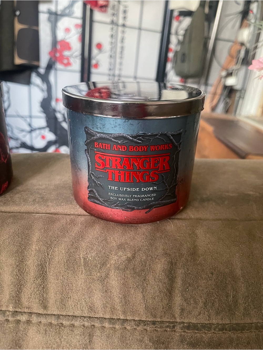 Bath & Body Works Stranger Things The Upside Down Candle - Red & Blue
